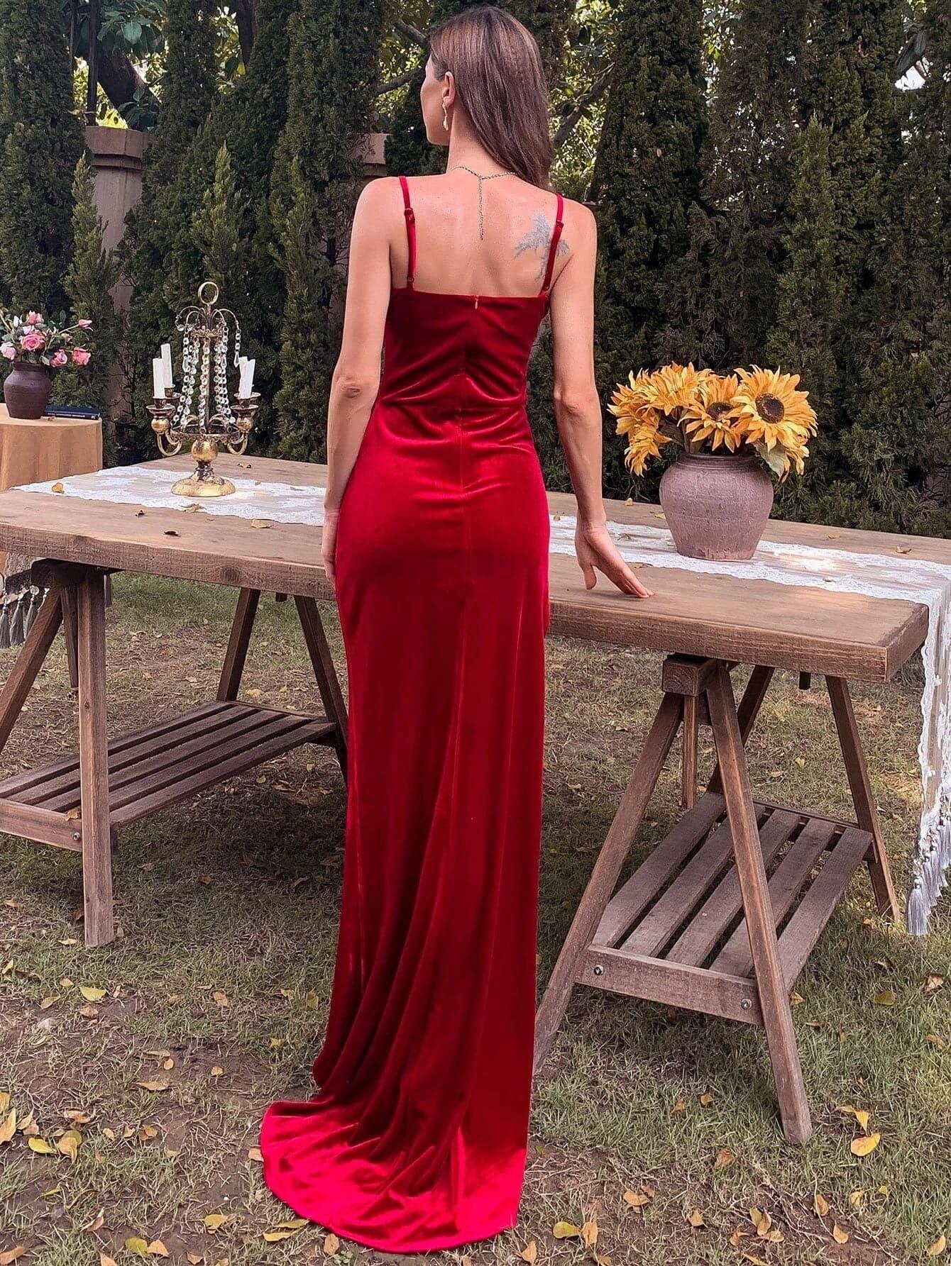 Velvet Cami Cocktail Dress M0698 Velvet Cami Cocktail Dress M0698