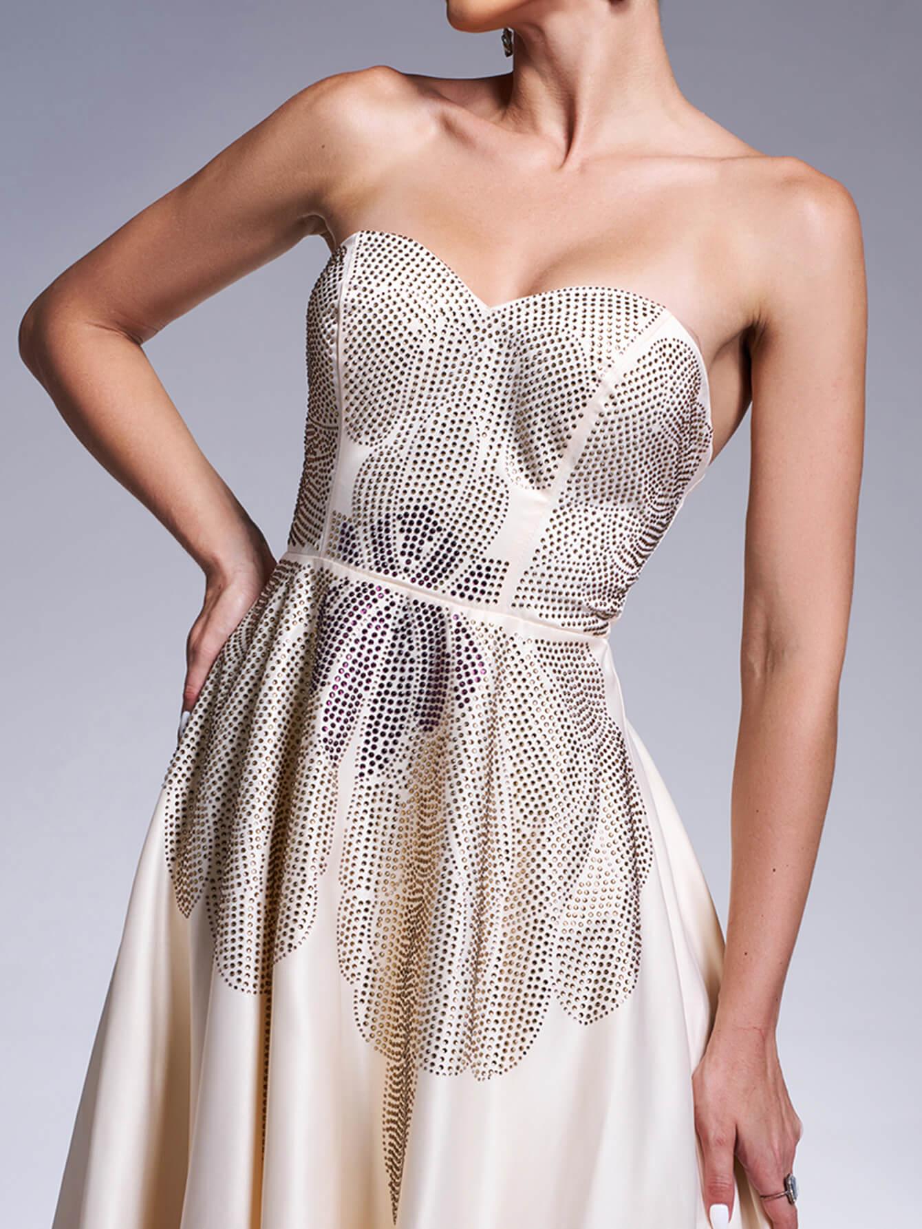 Strapless Rhinestone Corset Prom Dress RJ11900 Strapless Rhinestone Corset Prom Dress RJ11900
