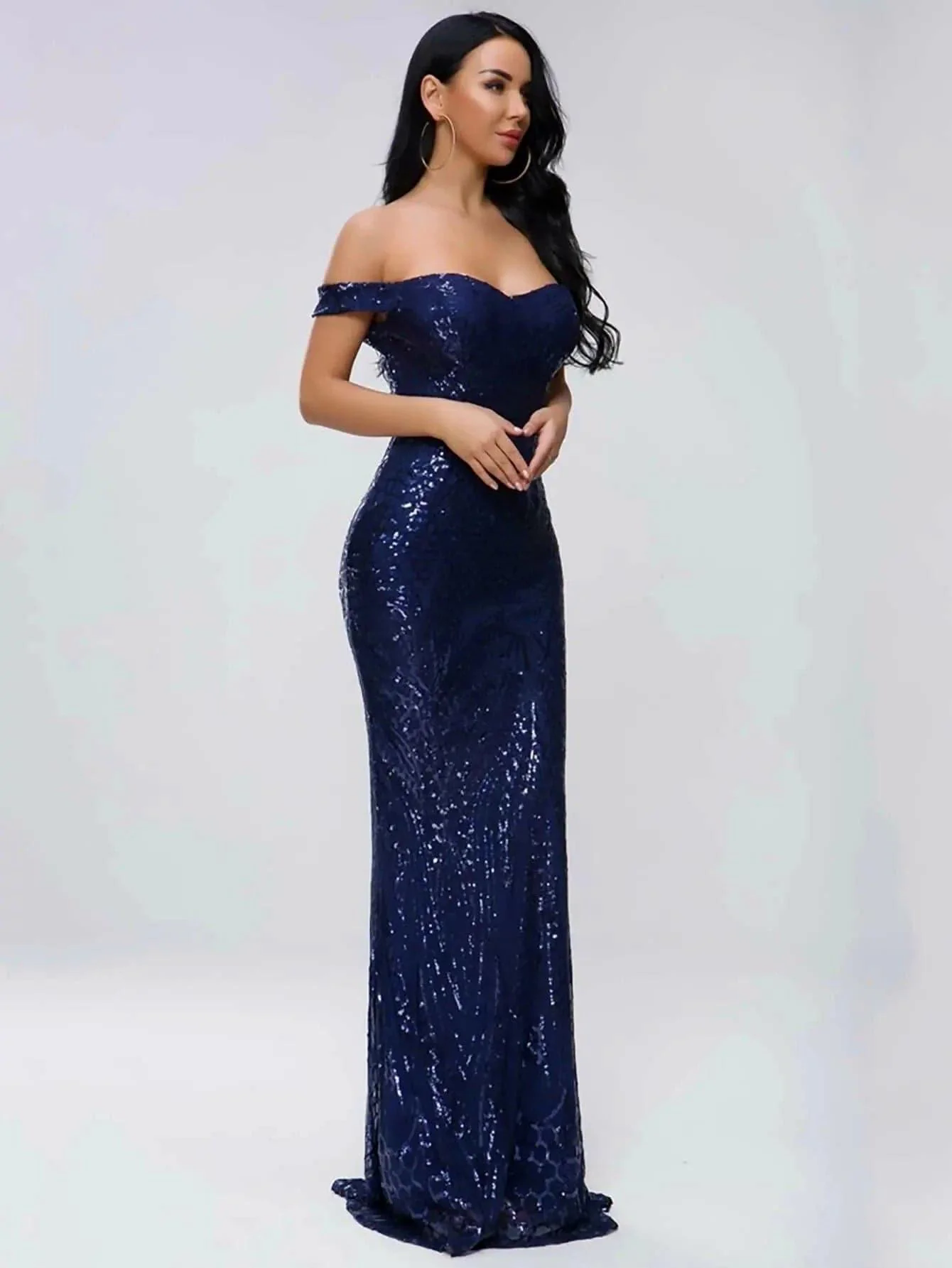 Off Shoulder Evening Dress FT4912 Off Shoulder Evening Dress FT4912