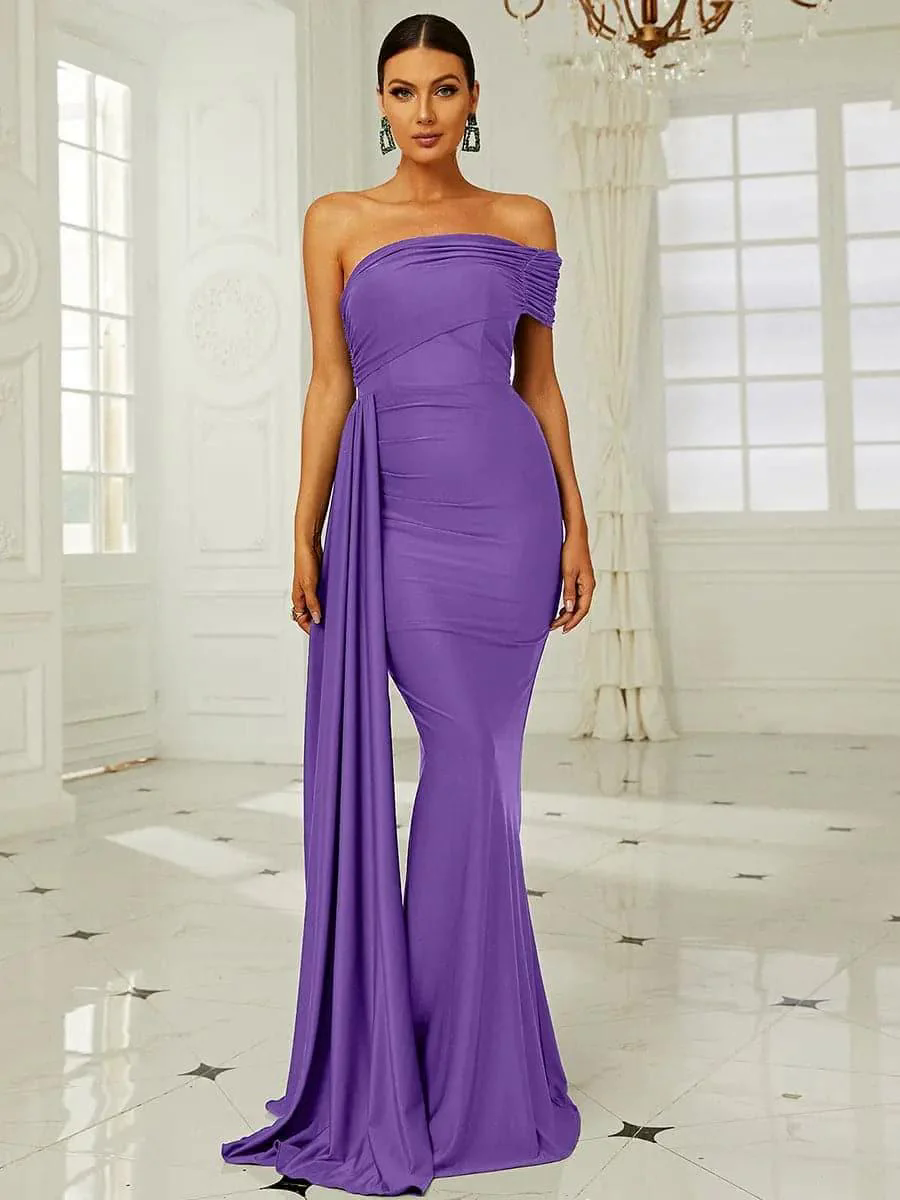 Draping Emerald Green Dress XH2158 Draping Emerald Green Dress XH2158