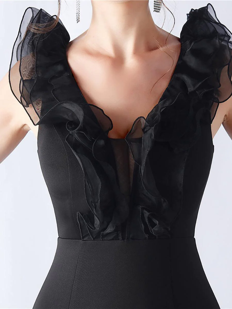 Ruffled Split V-neck Mermaid Prom Dress MYC2010 Ruffled Split V-neck Mermaid Prom Dress MYC2010