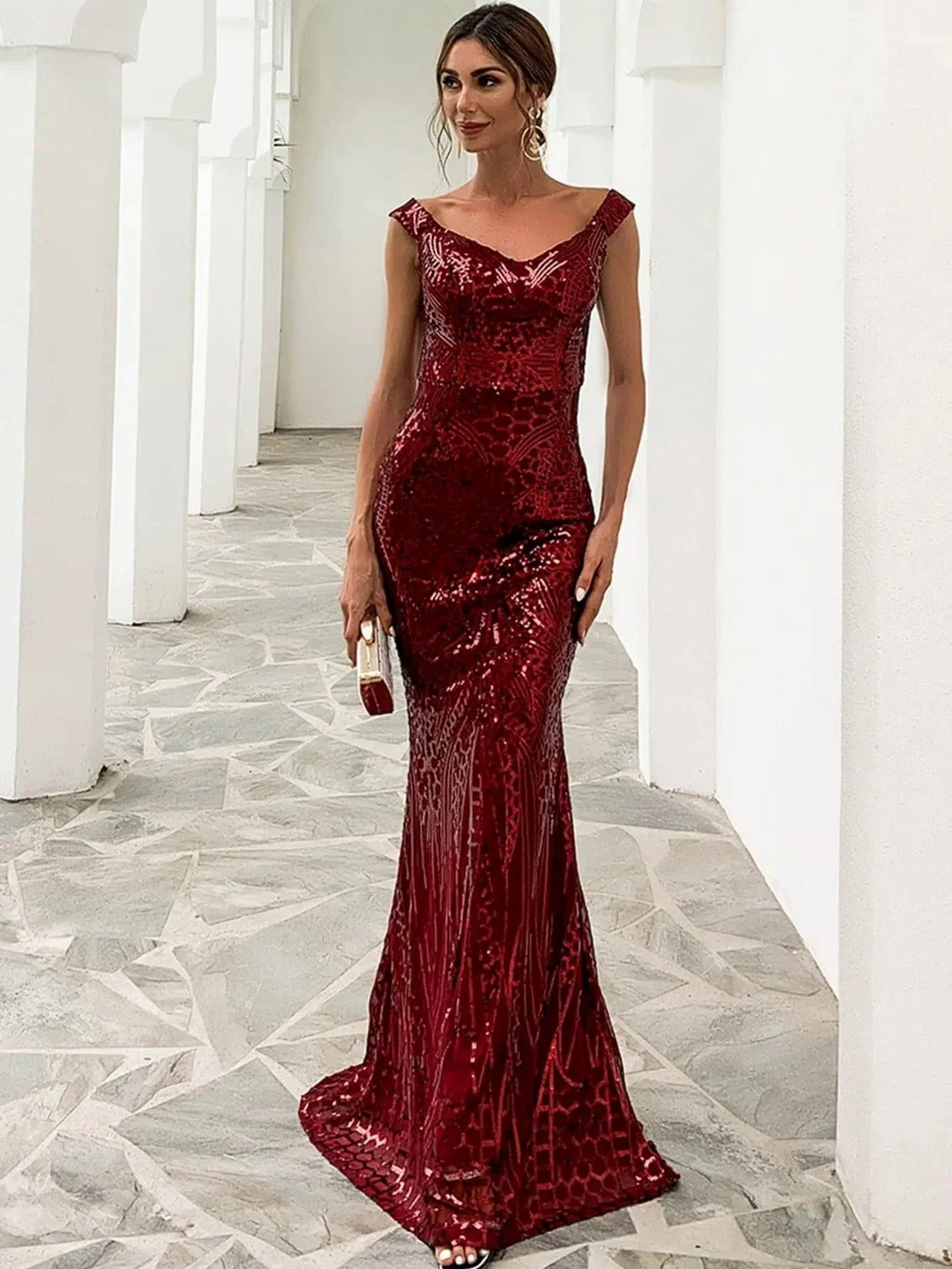 Off Shoulder Evening Dress FT4912 Off Shoulder Evening Dress FT4912