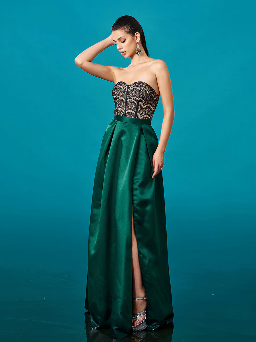 Lace Strapless Ball Gown Formal Dress DH80365 Lace Strapless Ball Gown Formal Dress DH80365