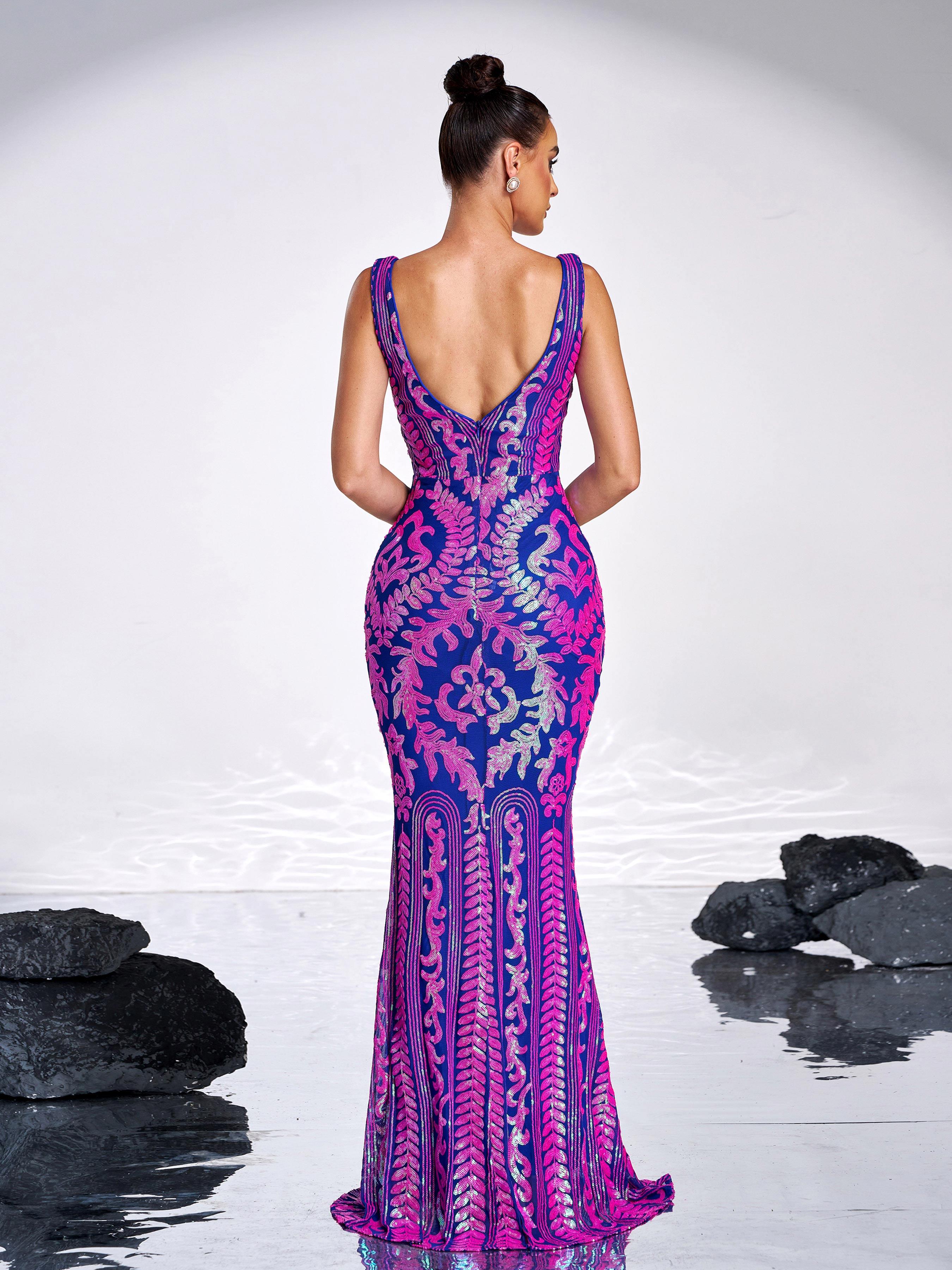 V Neck Sleeveless Tribal Sequin Black Dress XJ2305 V Neck Sleeveless Tribal Sequin Black Dress XJ2305