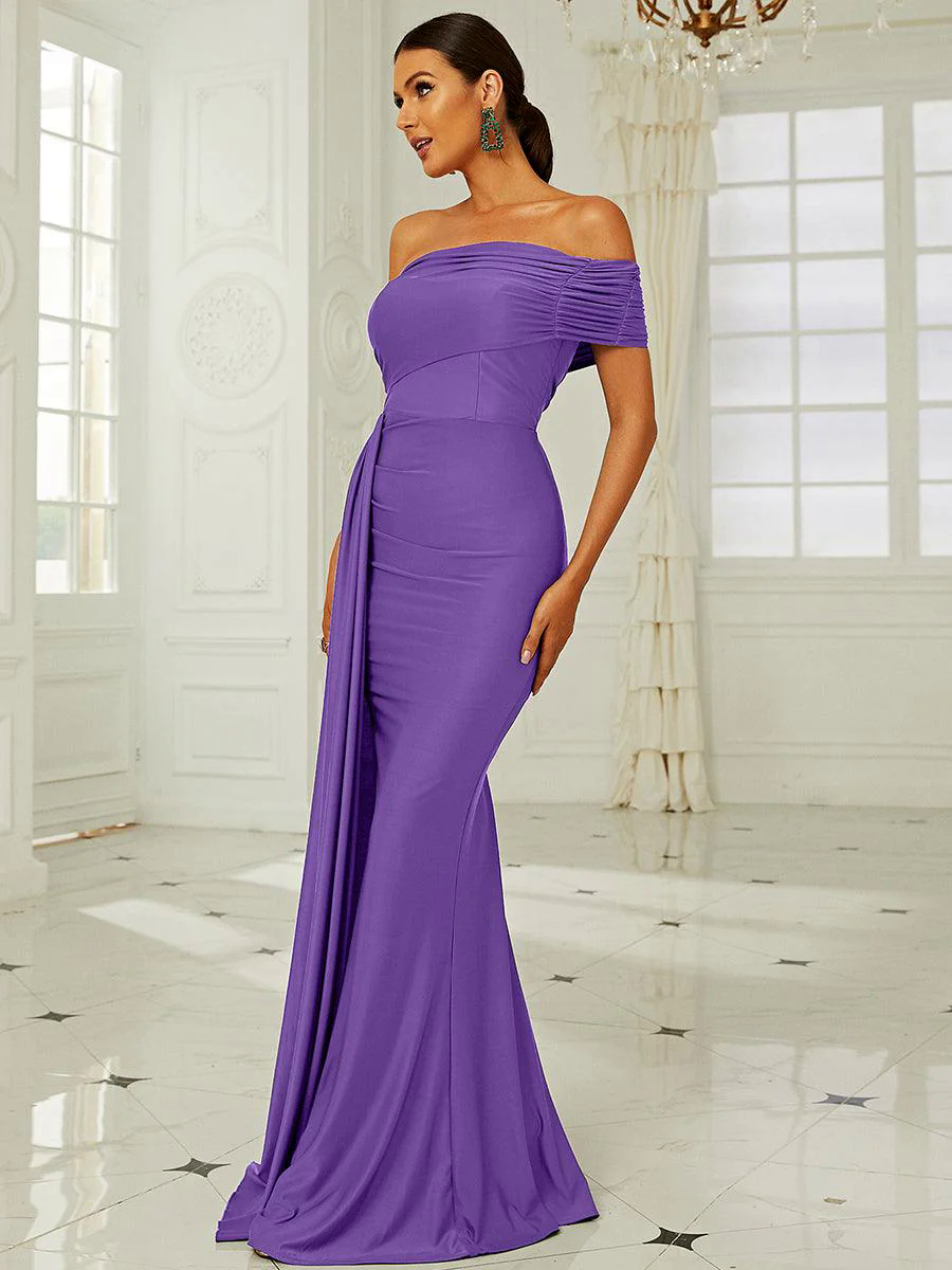 Draping Emerald Green Dress XH2158 Draping Emerald Green Dress XH2158