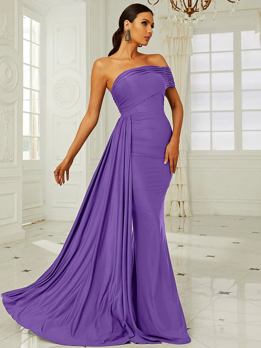 Draping Emerald Green Dress XH2158 Draping Emerald Green Dress XH2158