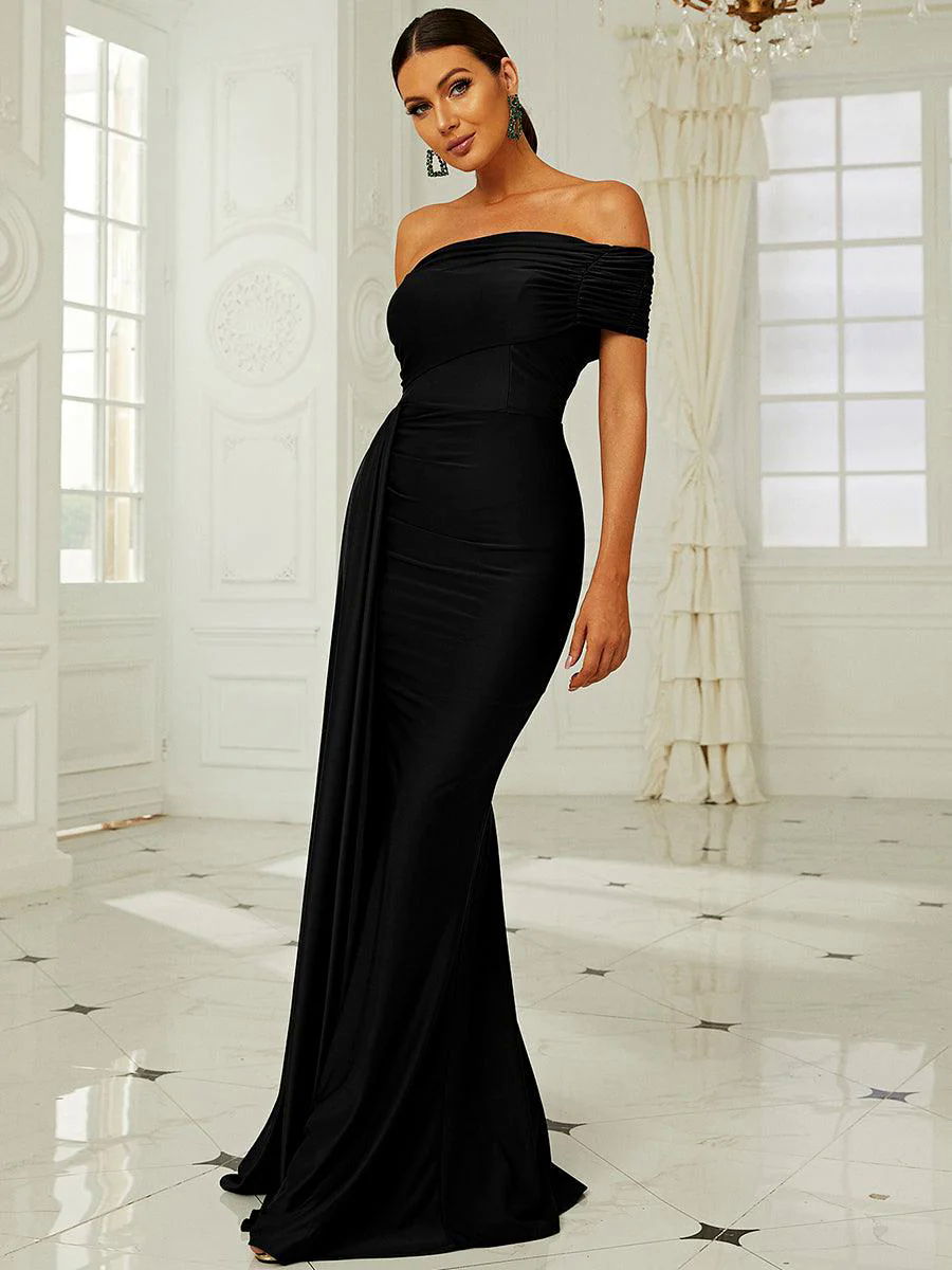 Draping Emerald Green Dress XH2158 Draping Emerald Green Dress XH2158
