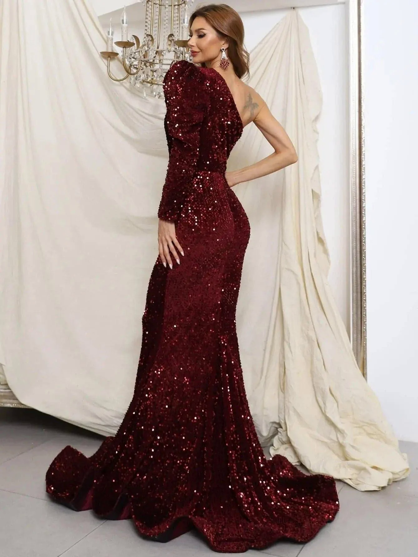 Cutout Black Mermaid Evening Dress M0803 Cutout Black Mermaid Evening Dress M0803
