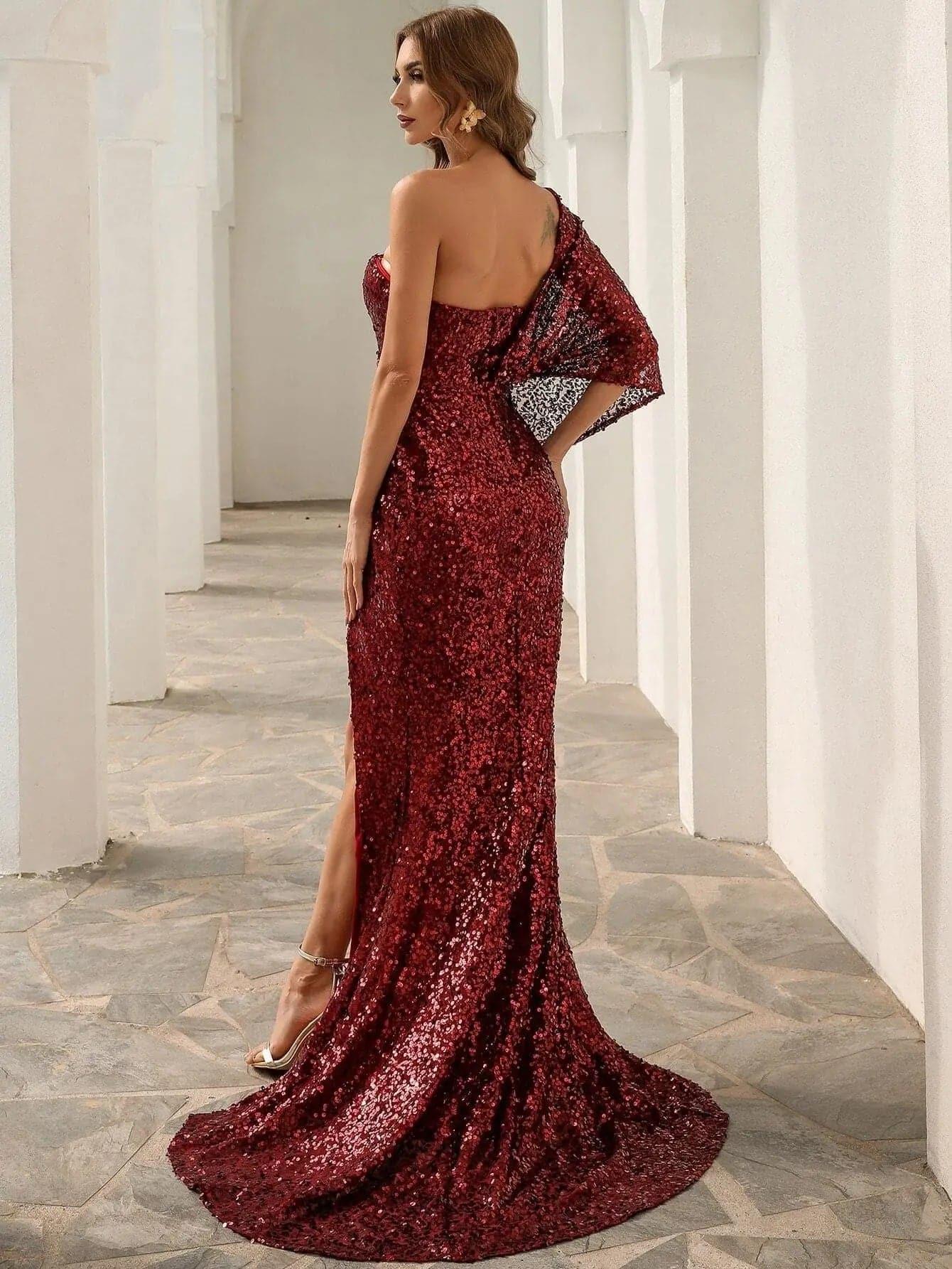One Shoulder Prom Dress M0843 One Shoulder Prom Dress M0843