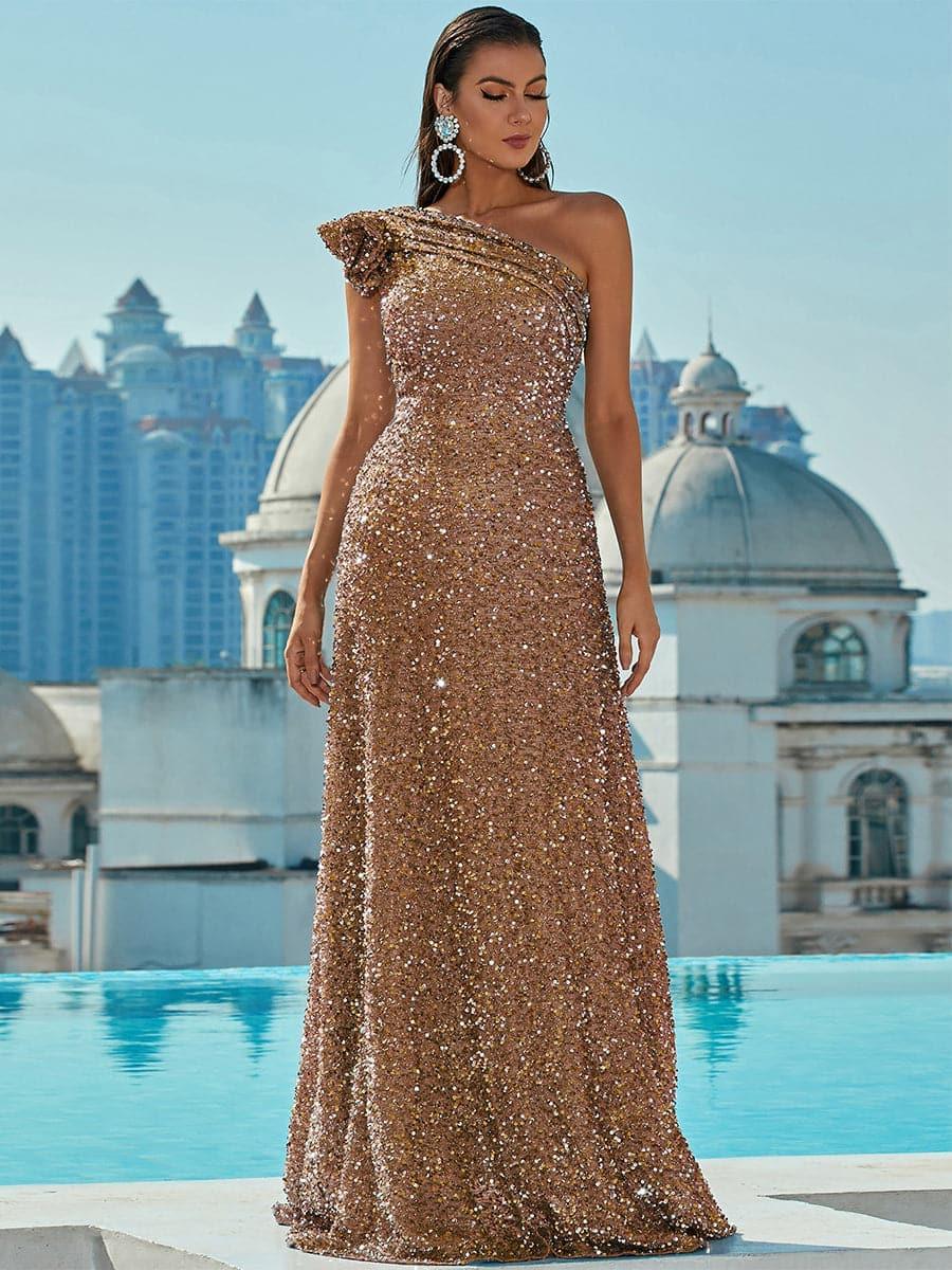 One Shoulder Prom Dress XJ913 One Shoulder Prom Dress XJ913