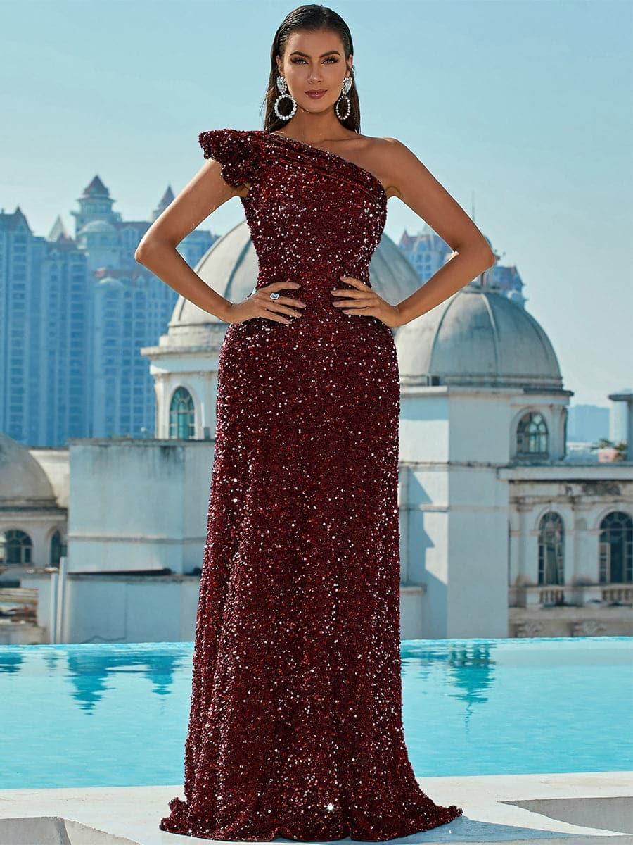 One Shoulder Prom Dress XJ913 One Shoulder Prom Dress XJ913