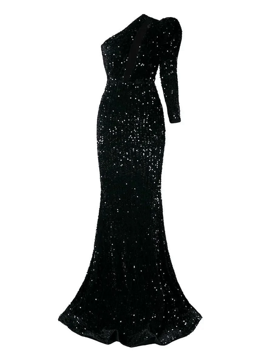 Cutout Black Mermaid Evening Dress M0803 Cutout Black Mermaid Evening Dress M0803