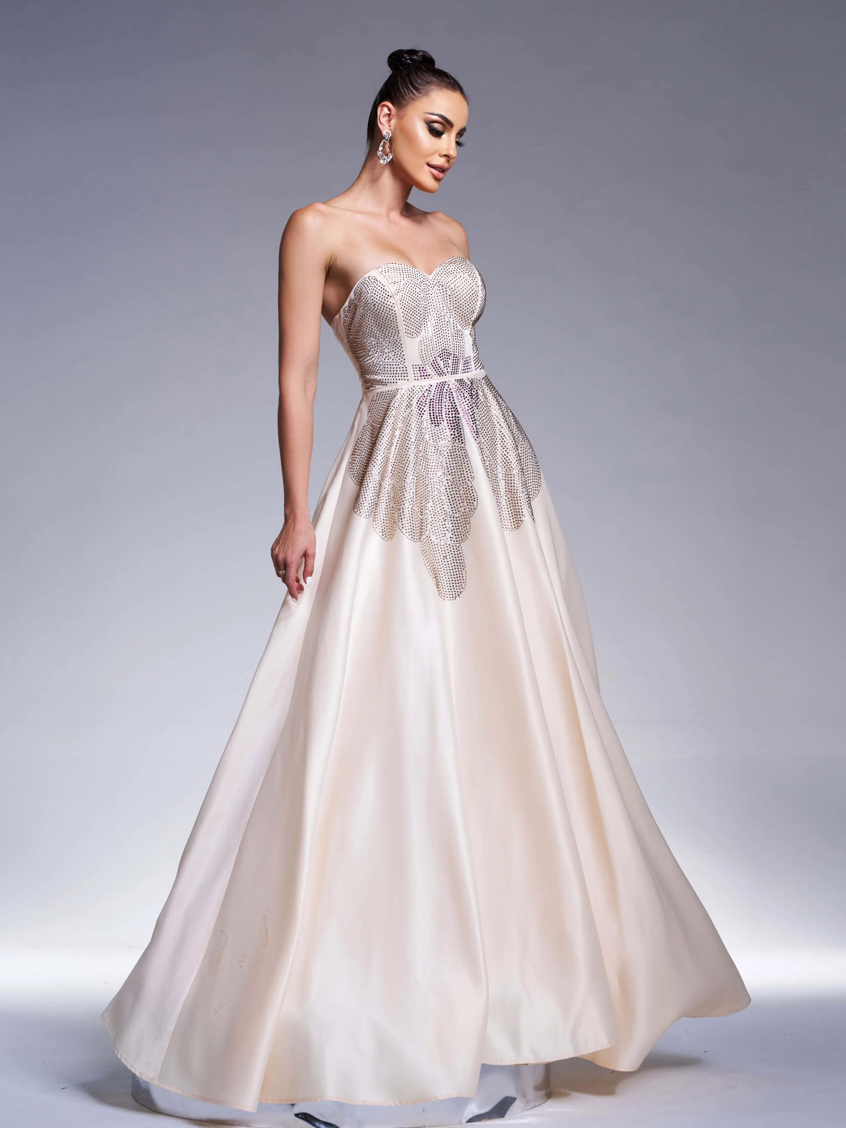 Strapless Rhinestone Corset Prom Dress RJ11900 Strapless Rhinestone Corset Prom Dress RJ11900