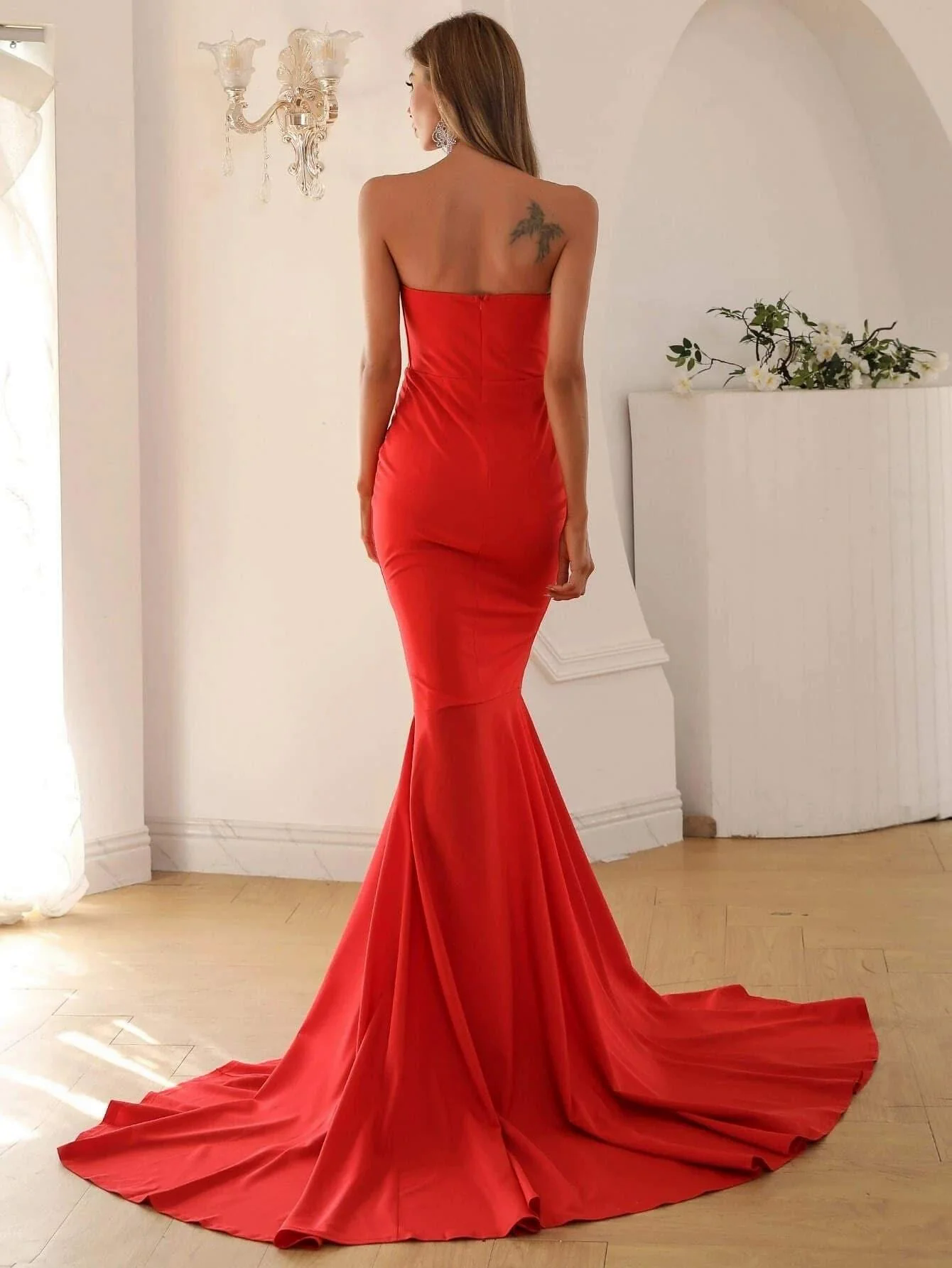 Strapless Mermaid Evening Dress FT1683 Strapless Mermaid Evening Dress FT1683