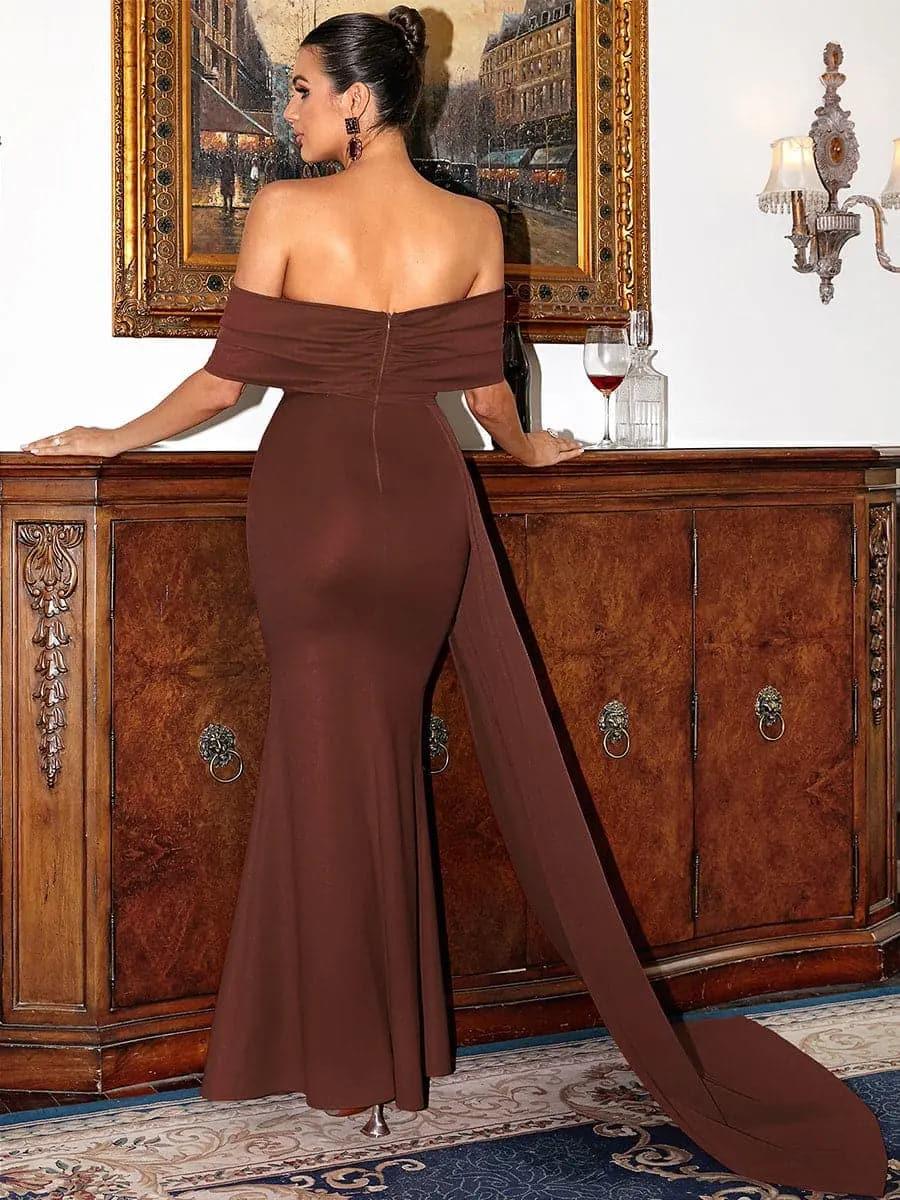 Strapless Backless Red Mermaid Dress XJ1286 Strapless Backless Red Mermaid Dress XJ1286