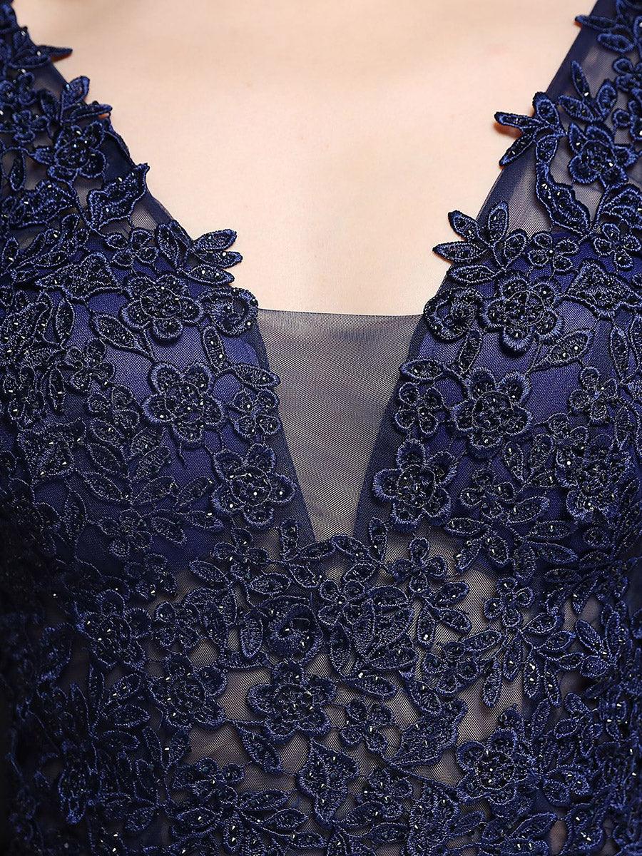 V-neck Sleeveless Embroidered Evening Dress MCW0951 V-neck Sleeveless Embroidered Evening Dress MCW0951