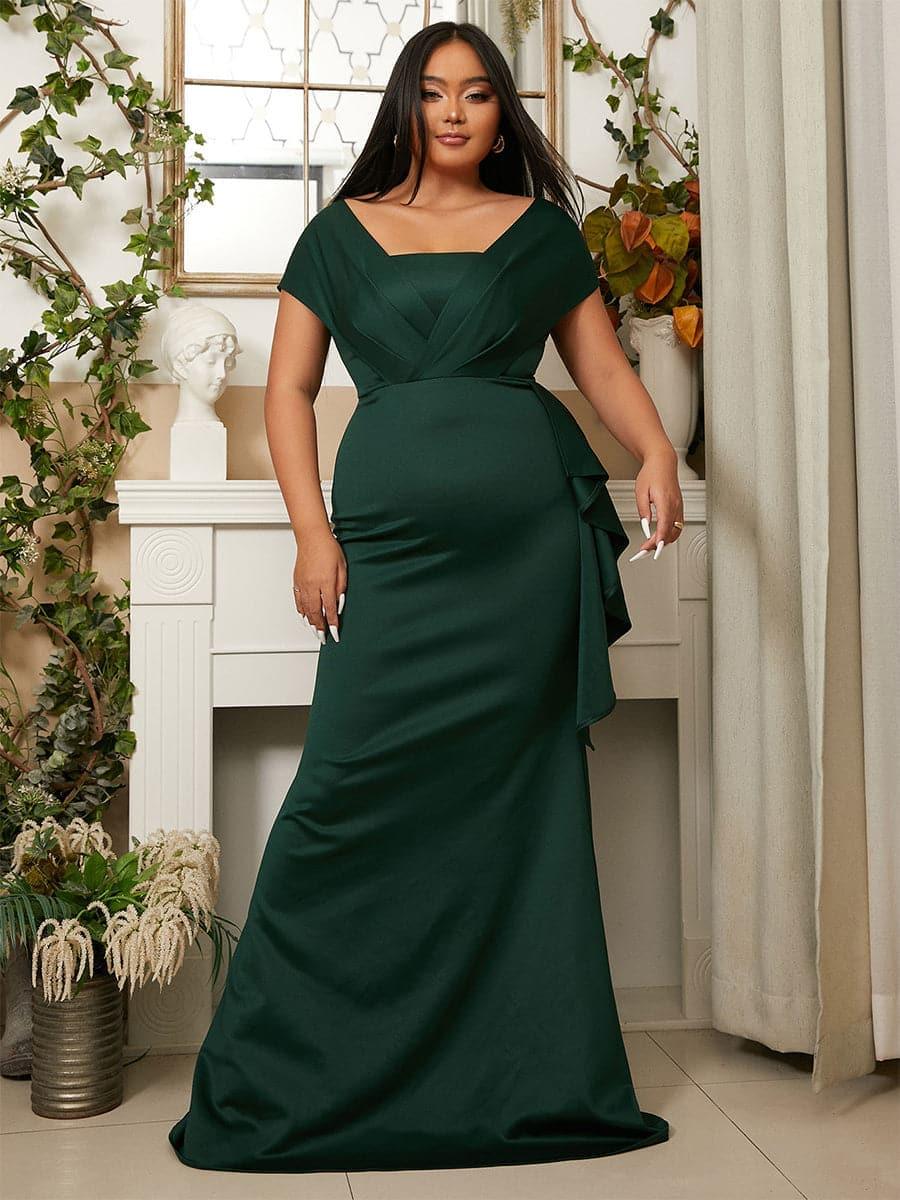 Plus Emerald Green Mermaid Evening Dress PXH2461 Plus Emerald Green Mermaid Evening Dress PXH2461