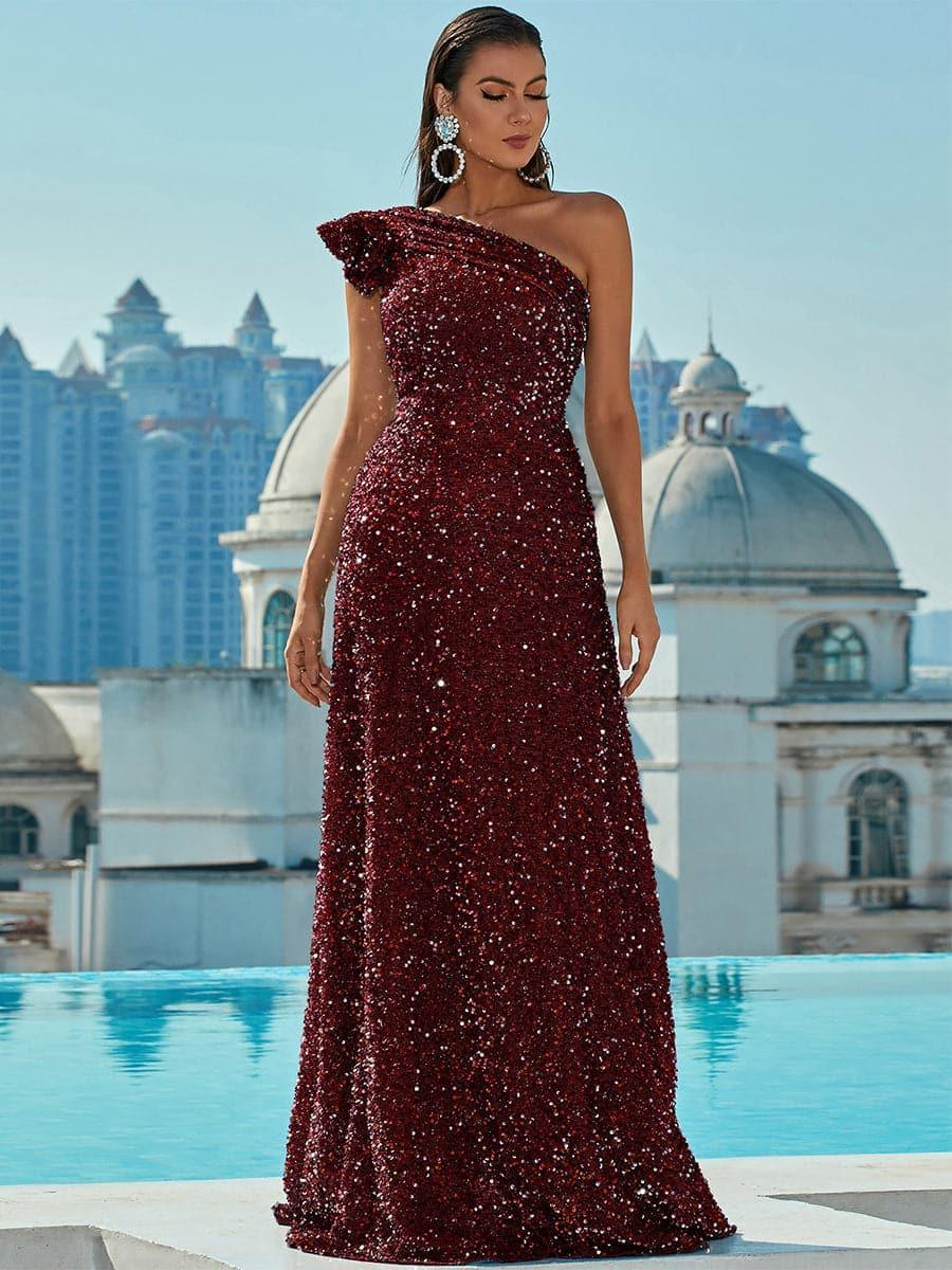 One Shoulder Prom Dress XJ913 One Shoulder Prom Dress XJ913