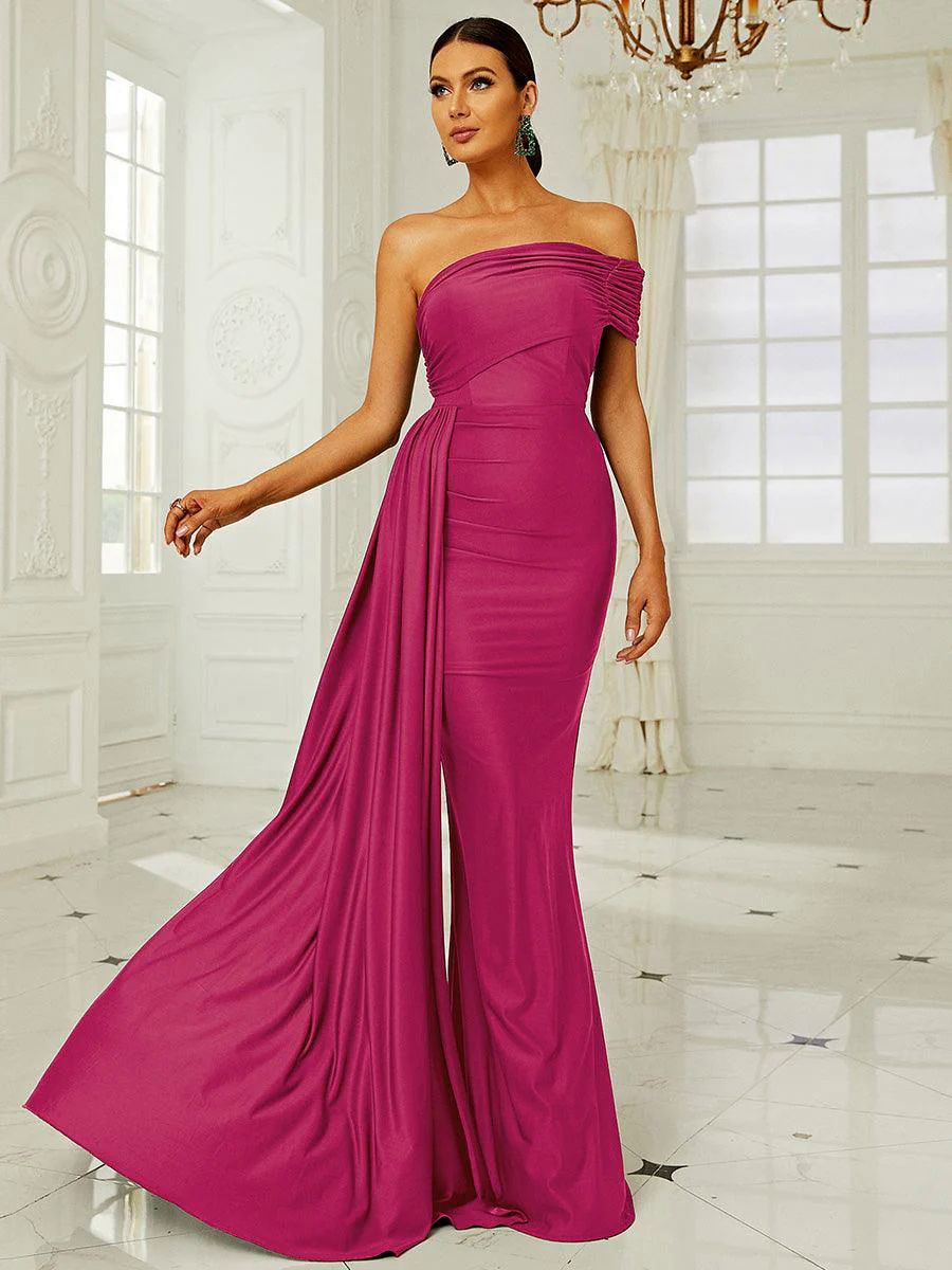 Draping Emerald Green Dress XH2158 Draping Emerald Green Dress XH2158