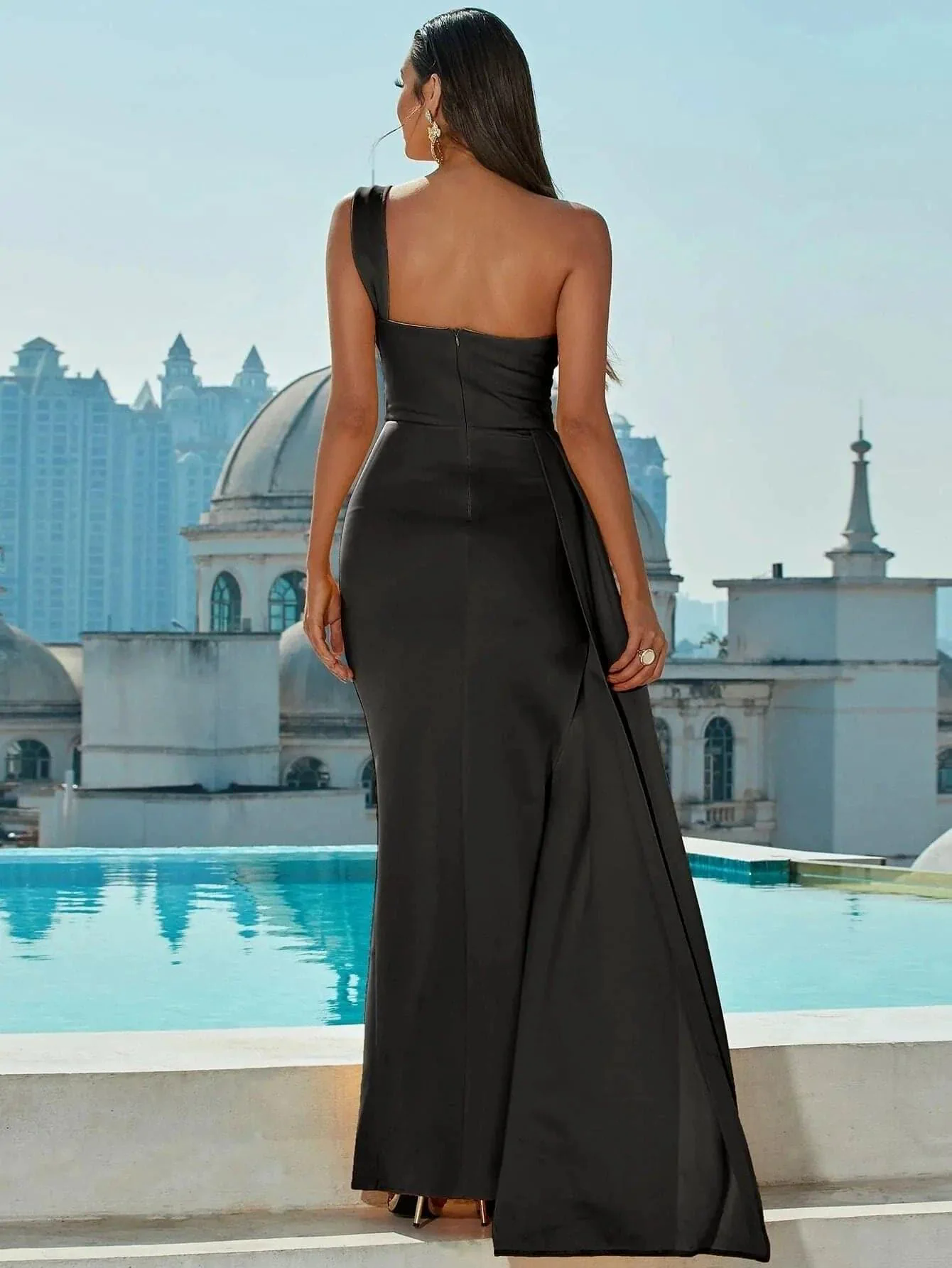 Draping Maxi Prom Dress XJ1050 Draping Maxi Prom Dress XJ1050